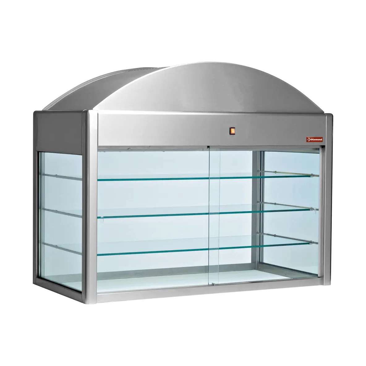 Vitrine neutre indépendante (avec fond)