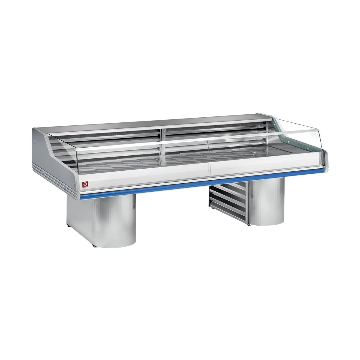 Comptoirs vitrine réfrigérés à vitre " Self-Service ", sur socles - 2500 x 1195 mm