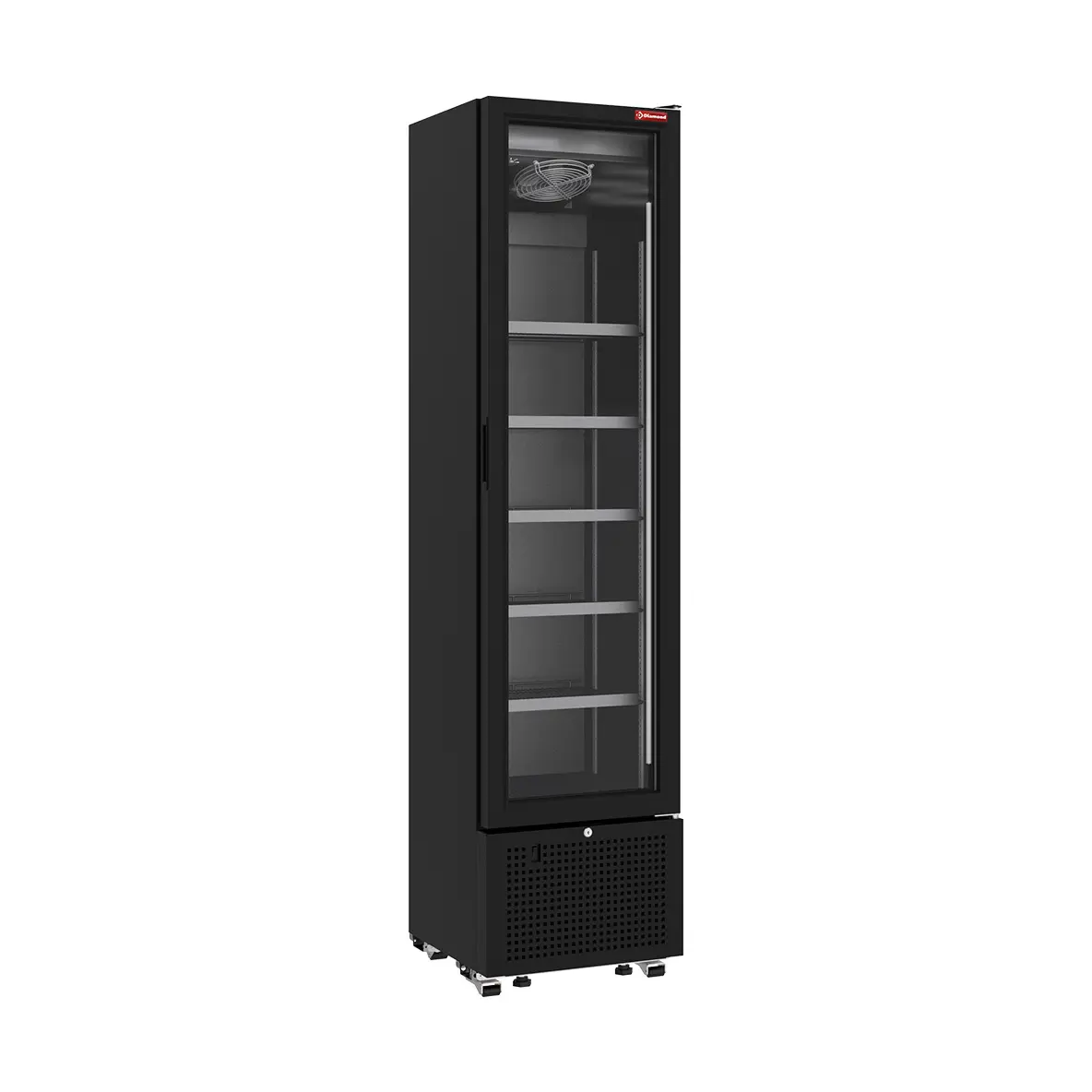 Vitrine ventilée positive 221 litres NOIRE