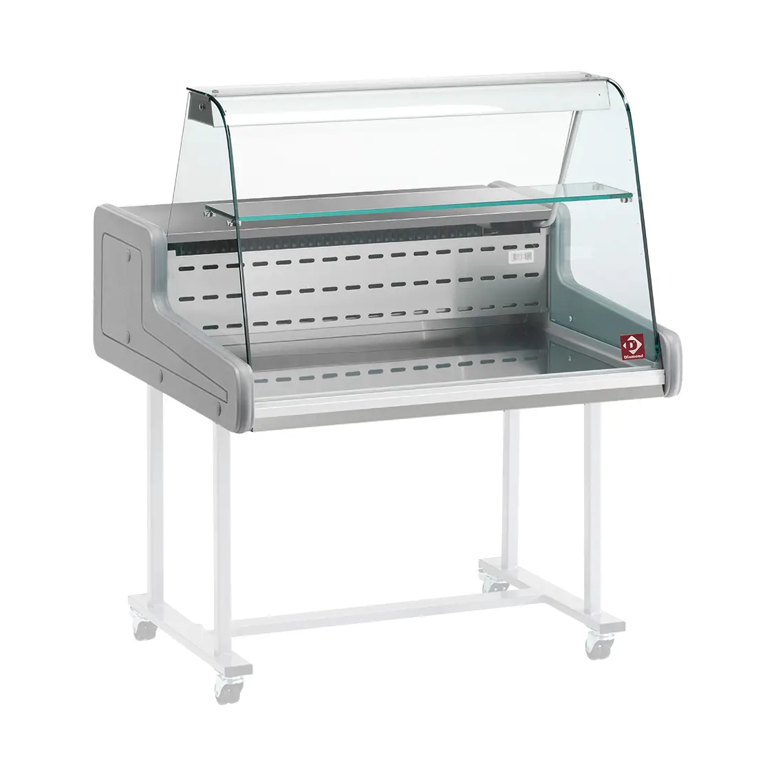 Comptoirs vitrine réfrigérés - vitre bombée - 1000 x 930 mm