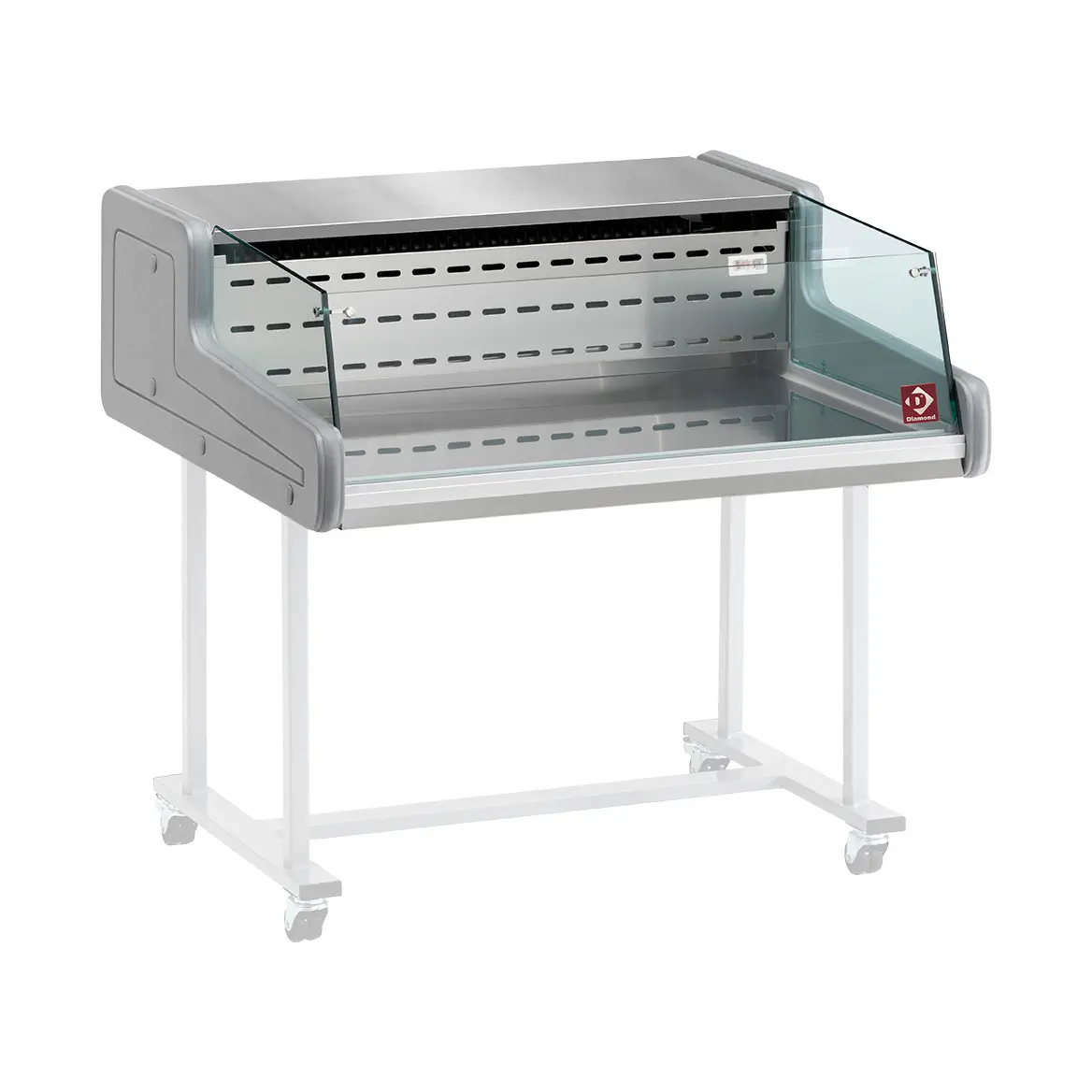 Comptoir vitrine réfrigérée - vitre self-service - 1500 x 930 mm