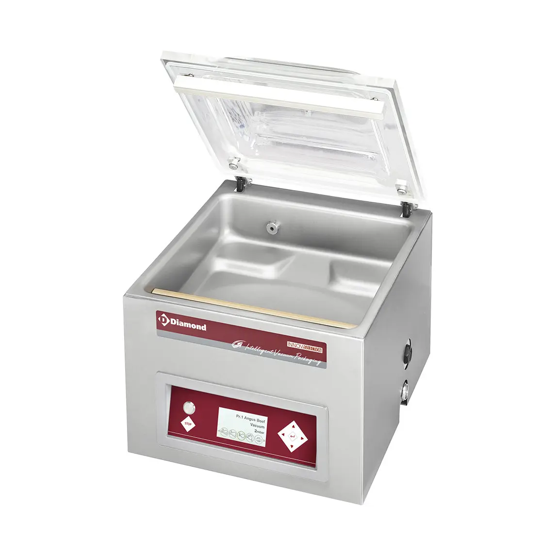 Machine sous-vide, cuve inox 420x370xh180 mm. -21 m3/h écran LCD