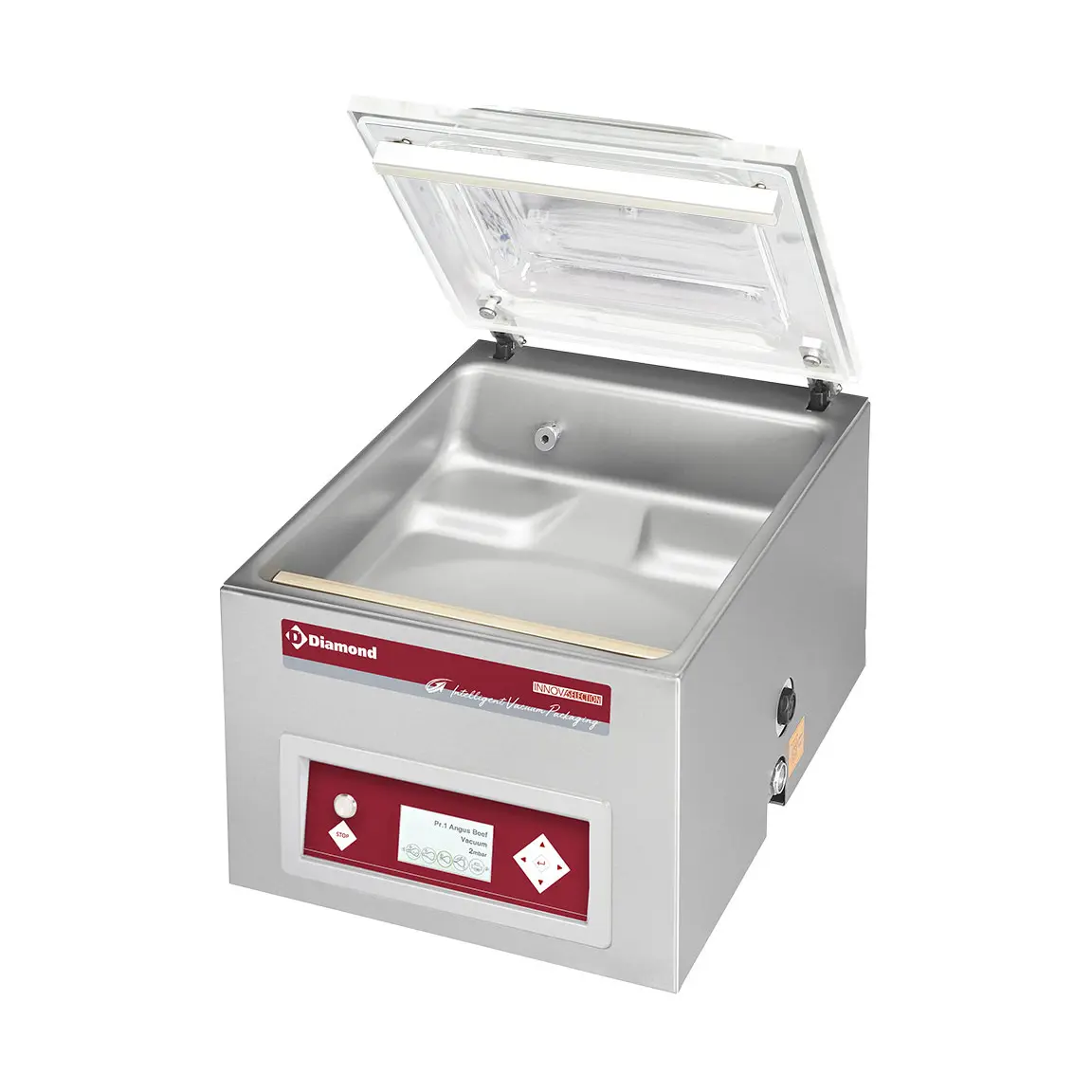 Machine sous-vide, cuve inox 420x460xh180 mm. -21 m3/h écran LCD