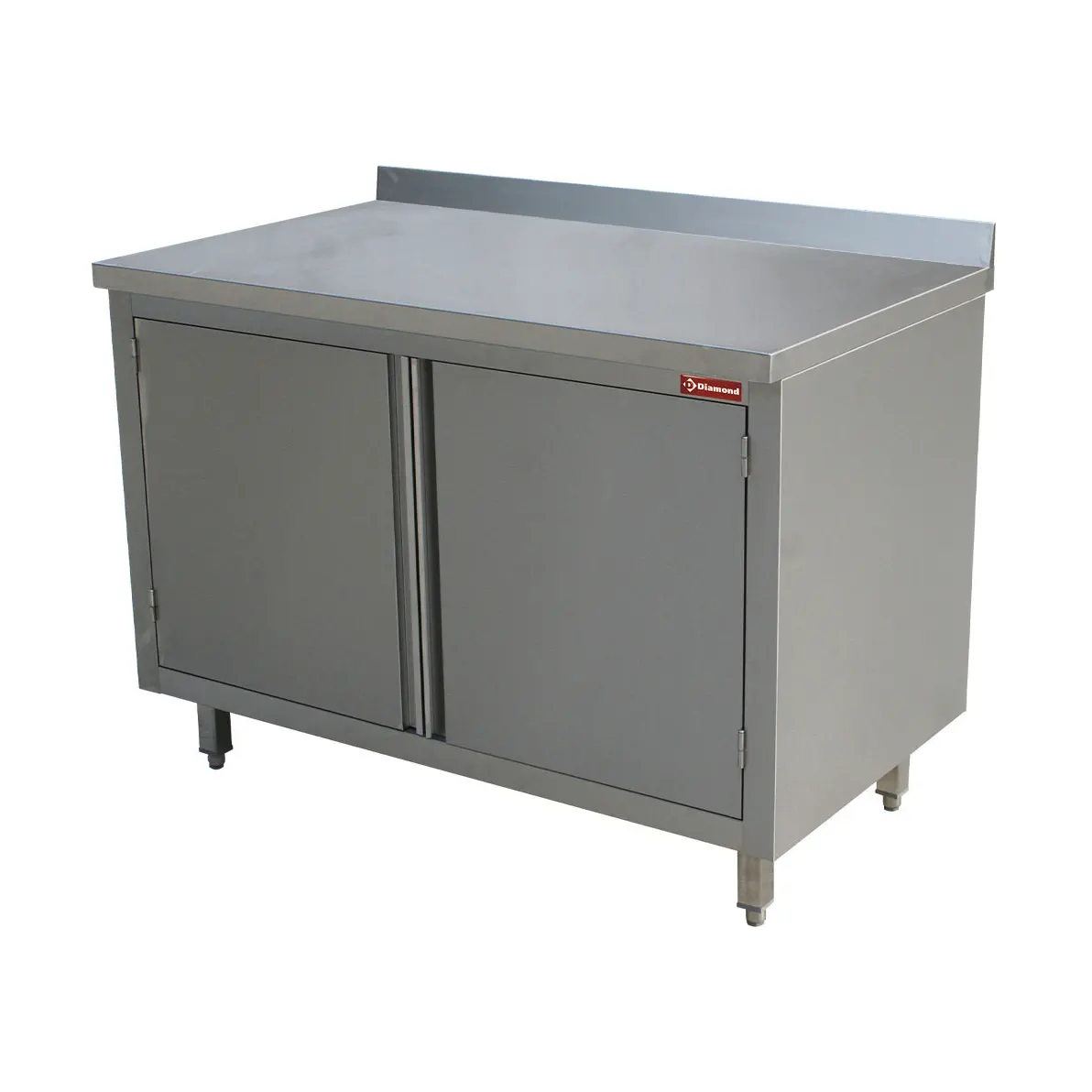 Table armoire neutre, portes battantes - 800 x 700 mm