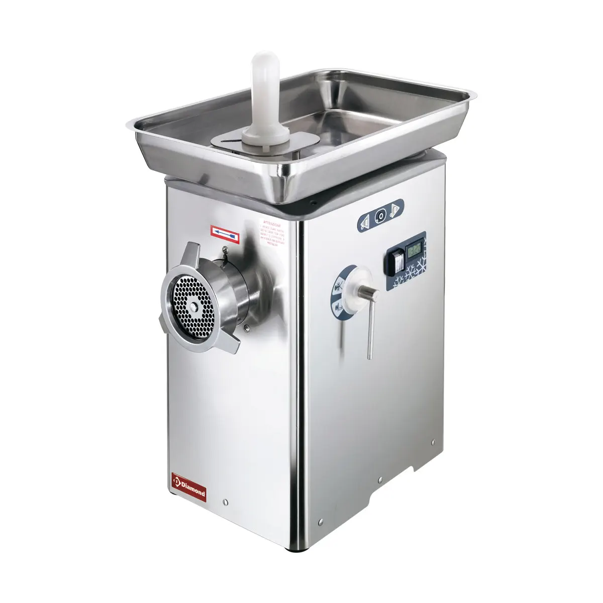 Hachoir à viande N°32 réfrigéré, monobloc inox