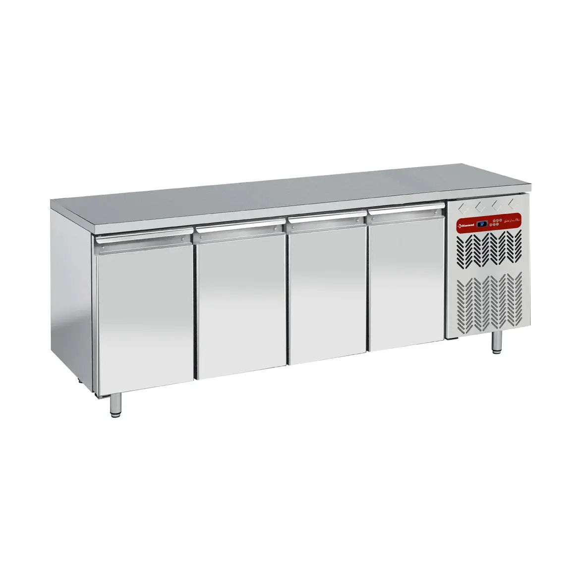 Table frigorifique, ventilée, 4 portes GN 1/1