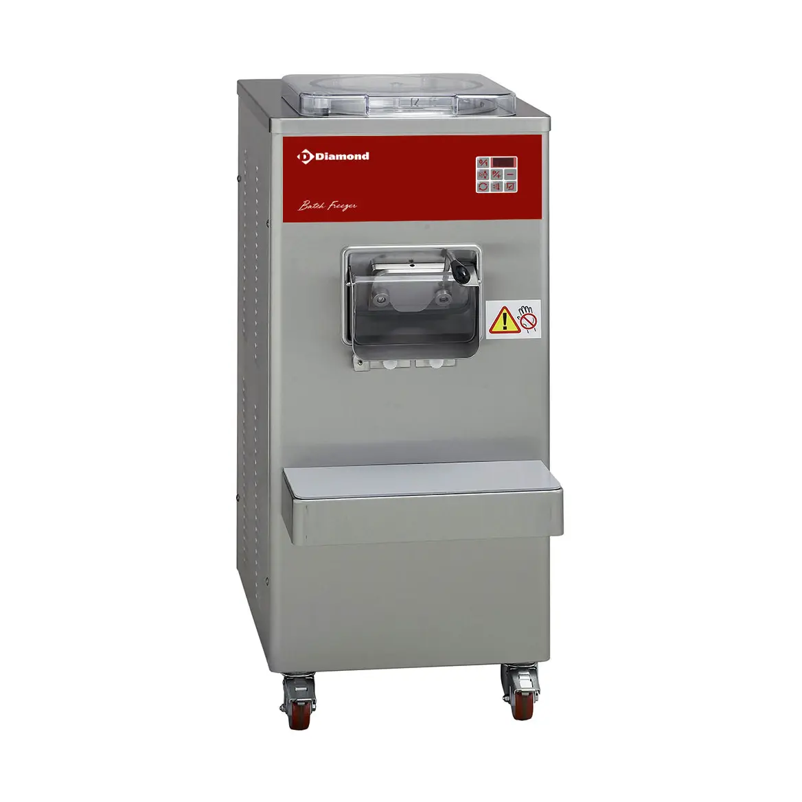 Turbine à glace verticale automatique, 60 litres/h, condenseur à eau