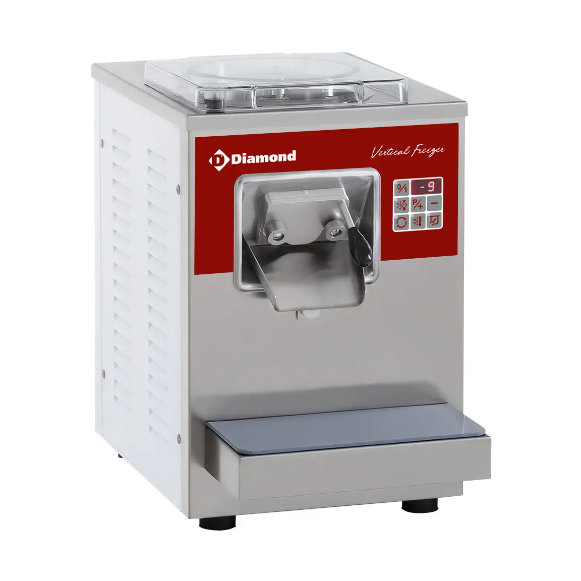 Turbine à glace verticale automatique à poser, 9/12 L/h, condenseur à air