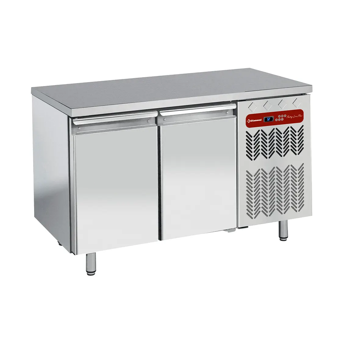 Table de congélation, ventilée, 2 portes EN 600x400