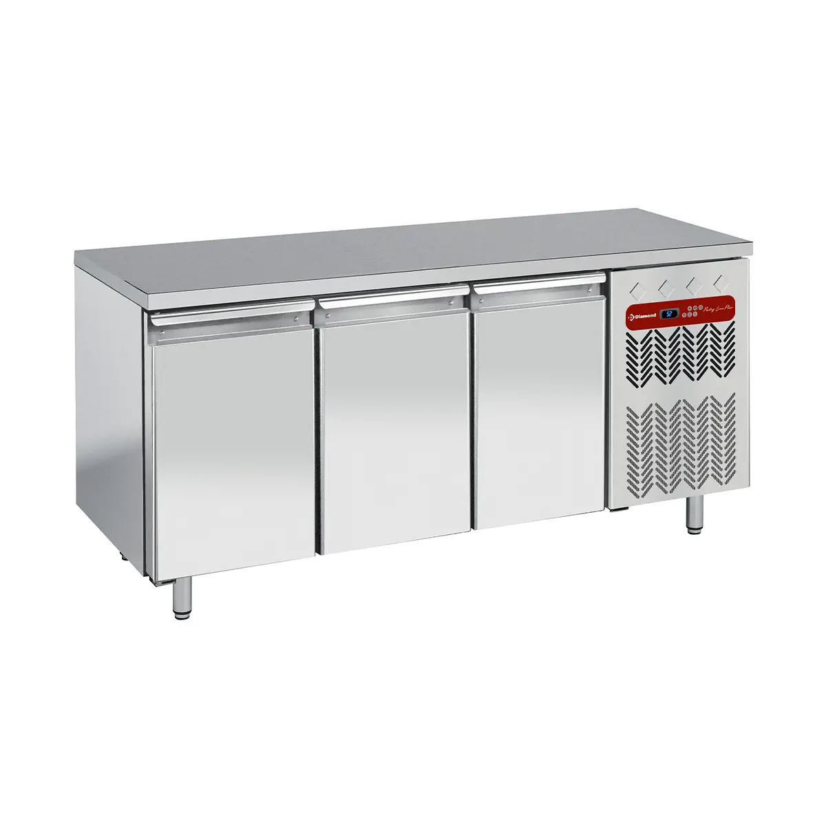 Table de congélation, ventilée, 3 portes EN 600x400
