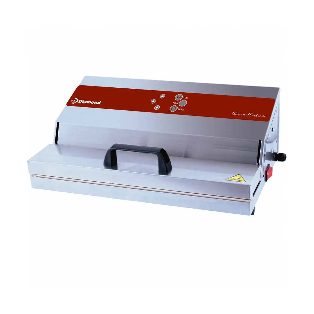 Sous videuse inox, pompe 26 l./min, soudure 430 mm