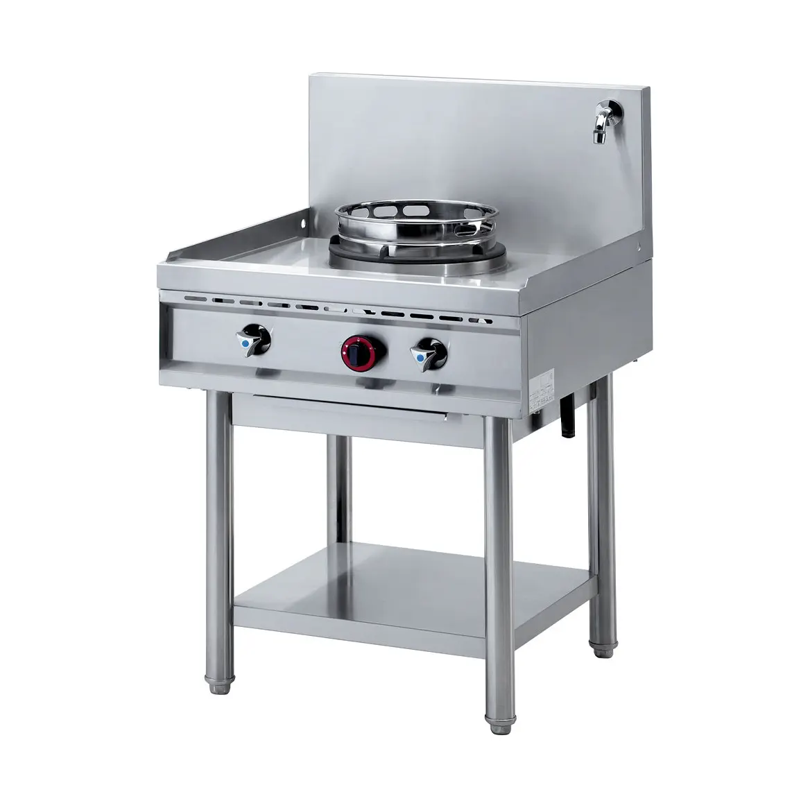 Fourneau wok gaz, 1 feu (13 kW)