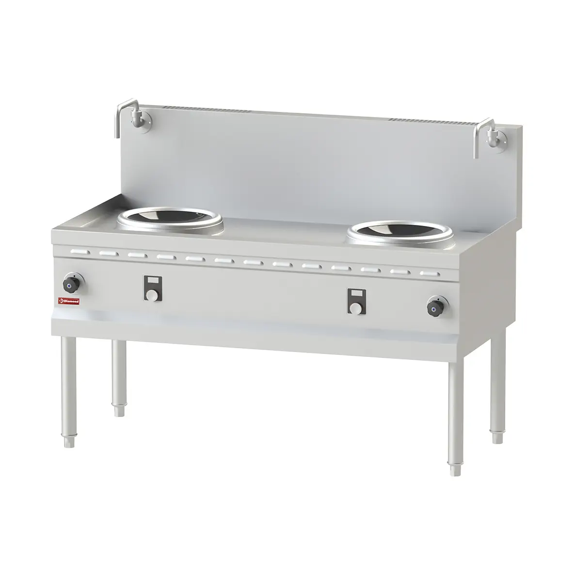 Fourneau wok induction 2 zones - Ø300 MM