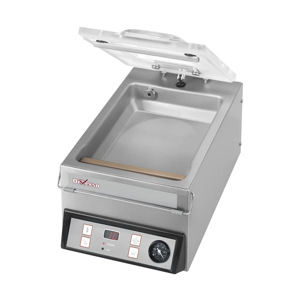 Machine sous vide, couvercle bombé, cuve acier inox  - 4 m3/h