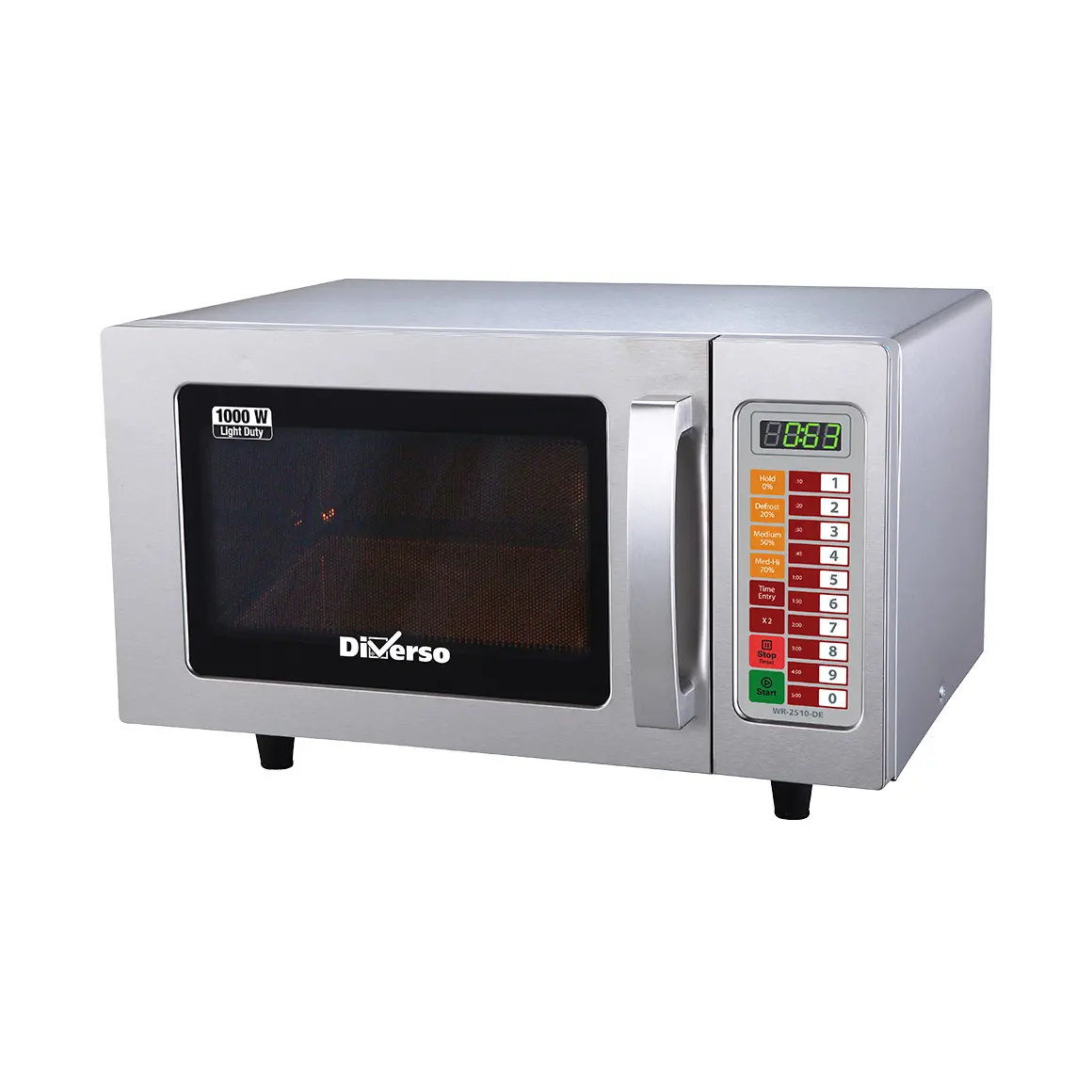 Four micro-ondes en inox,1000 W. (25 Lt), digital