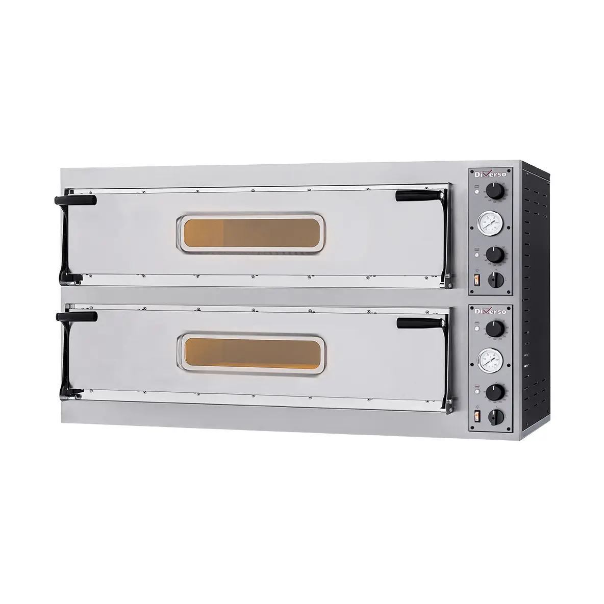 Four électrique 2x 3 pizzas diam. 350mm, 2 chambres