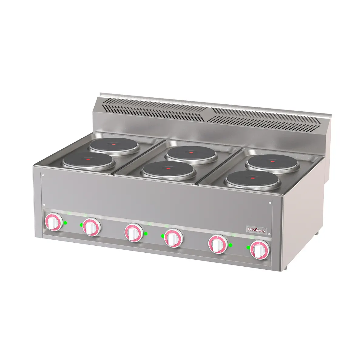 Cuisinière électrique 6 plaques, -Top-