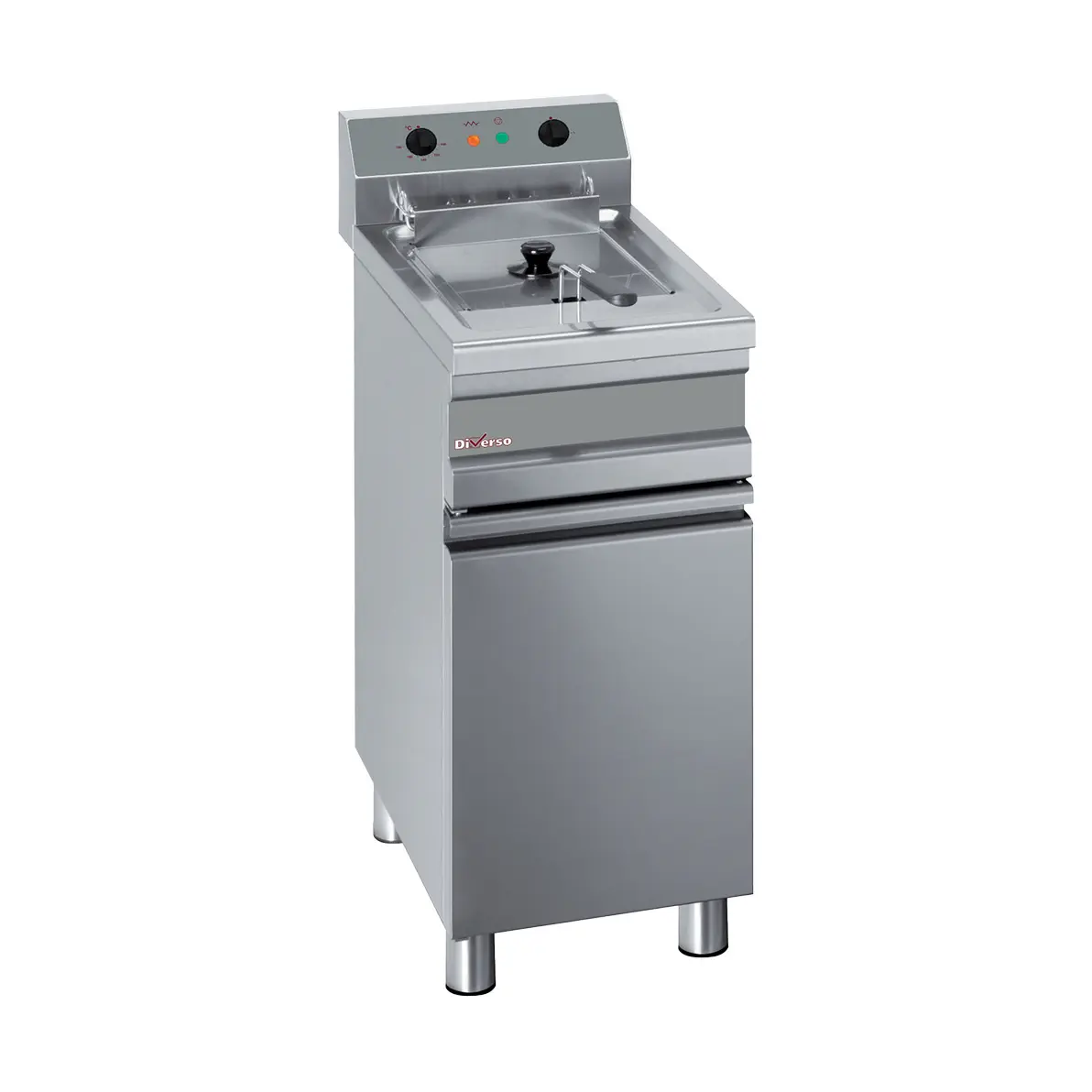 Friteuse électrique 1 cuve 14 litres sur armoire