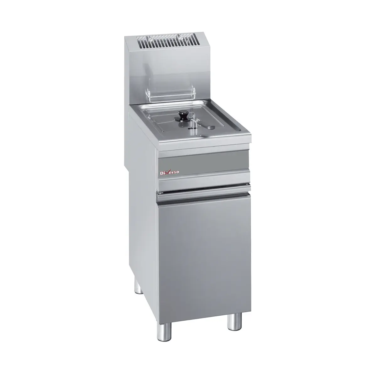 Friteuse gaz 1 cuve 15 litres sur armoire