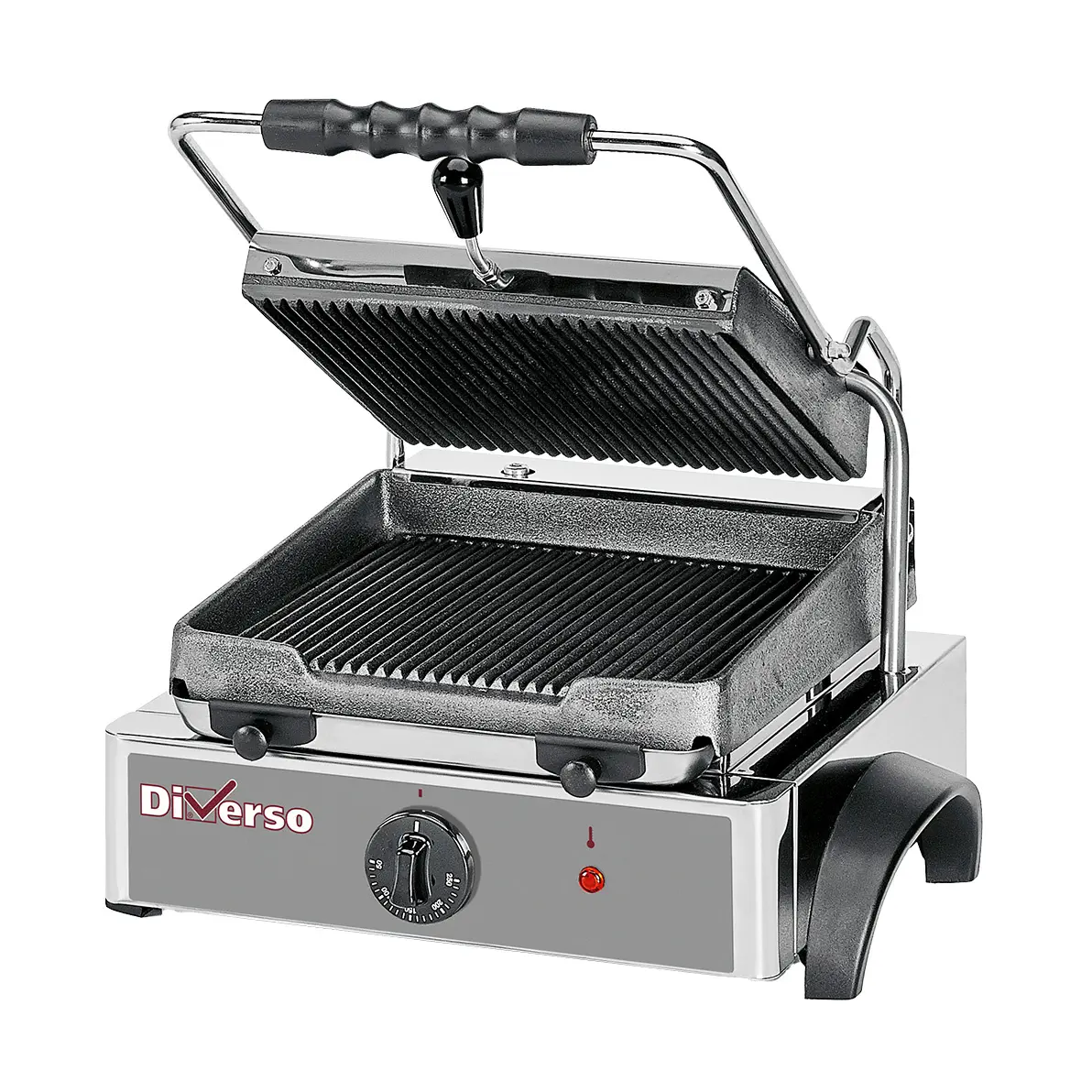 Grill panini électrique, plaques rainurées