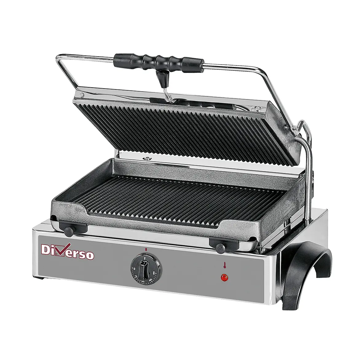 Grill panini électrique MEDIUM, plaques rainurées