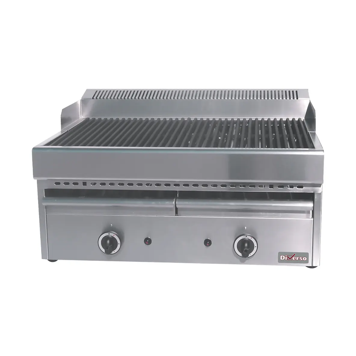 Grill-vapeur gaz avec grille de cuisson en fonte -Top-