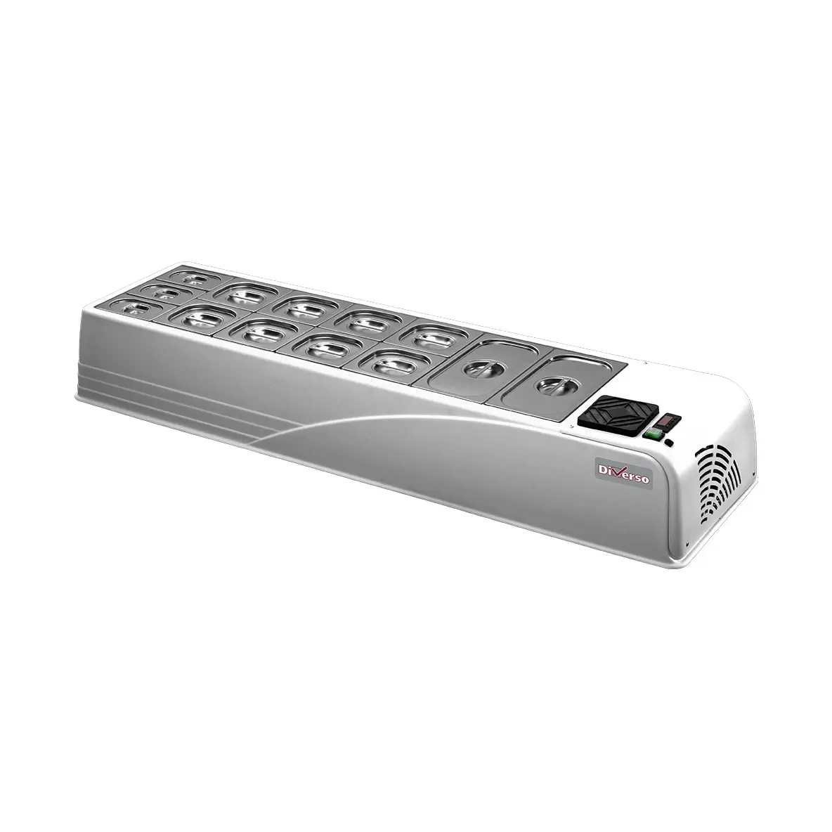 Structure frigorifique 7 GN 1/3 h150 mm - 1580 x 540 mm