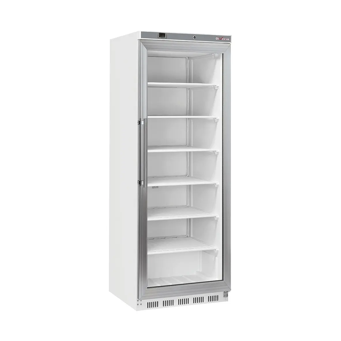 Armoire congélateur, porte vitrée, statique, 400 litres - Blanc
