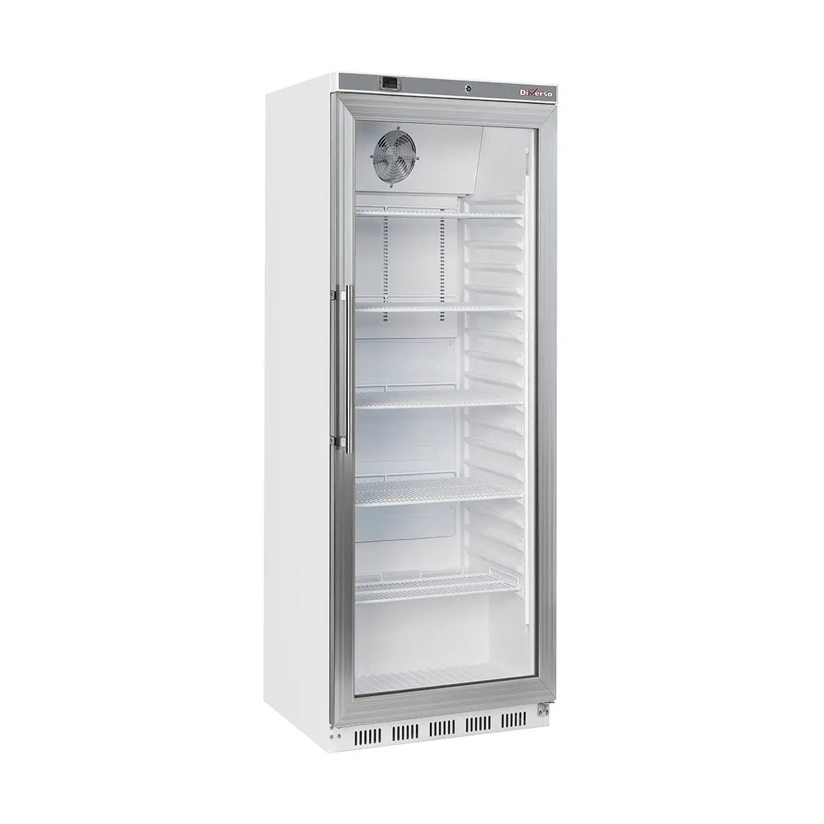 Armoire frigorifique, porte vitrée, ventilée, 400 Litres - blanc