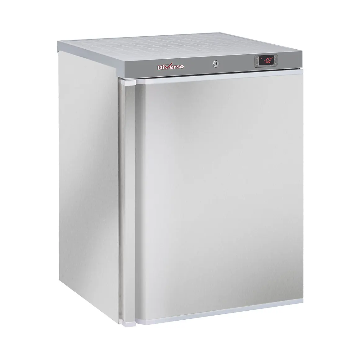 Frigo ventilé, 200 litres. acier inox