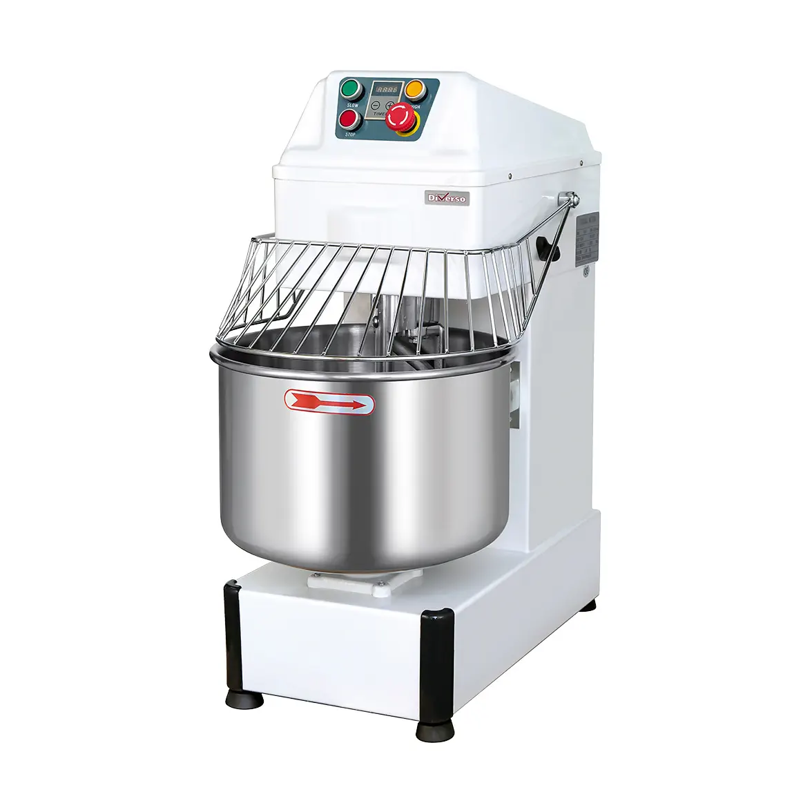 Pétrin à spirale 34 litres, 2 vitesses, timer, sur roues