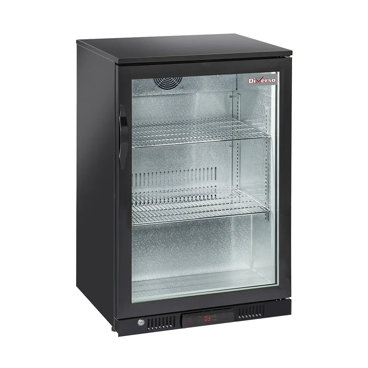 Refroidisseur de bouteilles "arrière bar"  ventilé, 1 porte vitrée battante