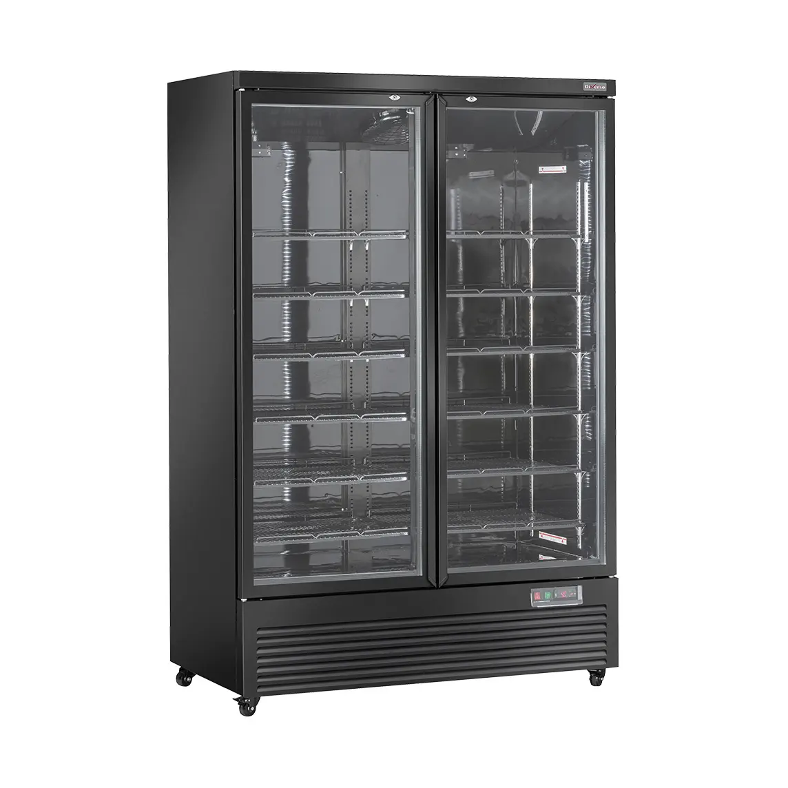 Vitrine Frigo verticale, 2 portes, 1085 litres  - NOIRE
