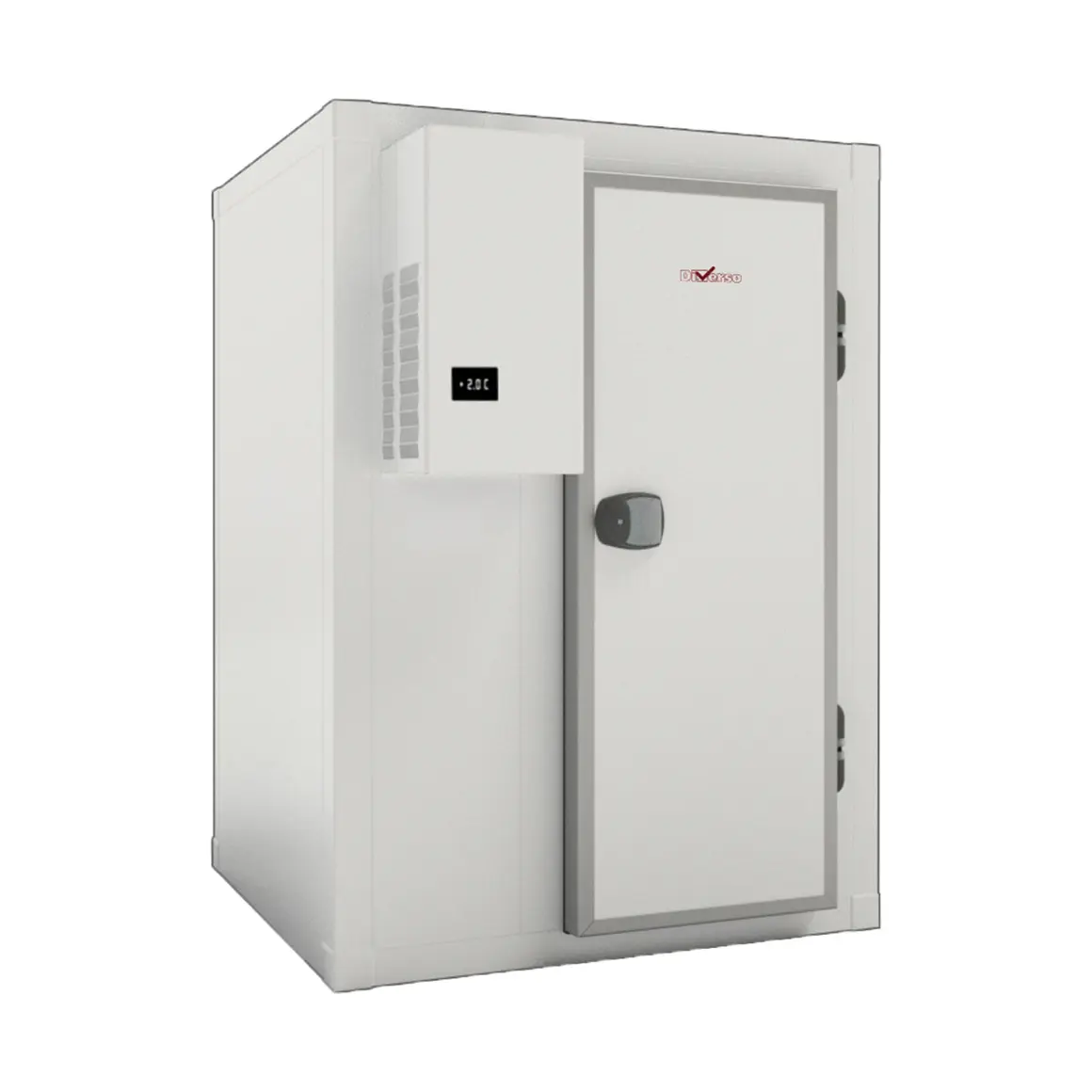 Chambre ISO 80 avec groupe, dim.int. 1430 x 1230 xh 2030 mm (3,57 m³ ) - 1590 x 1390 mm