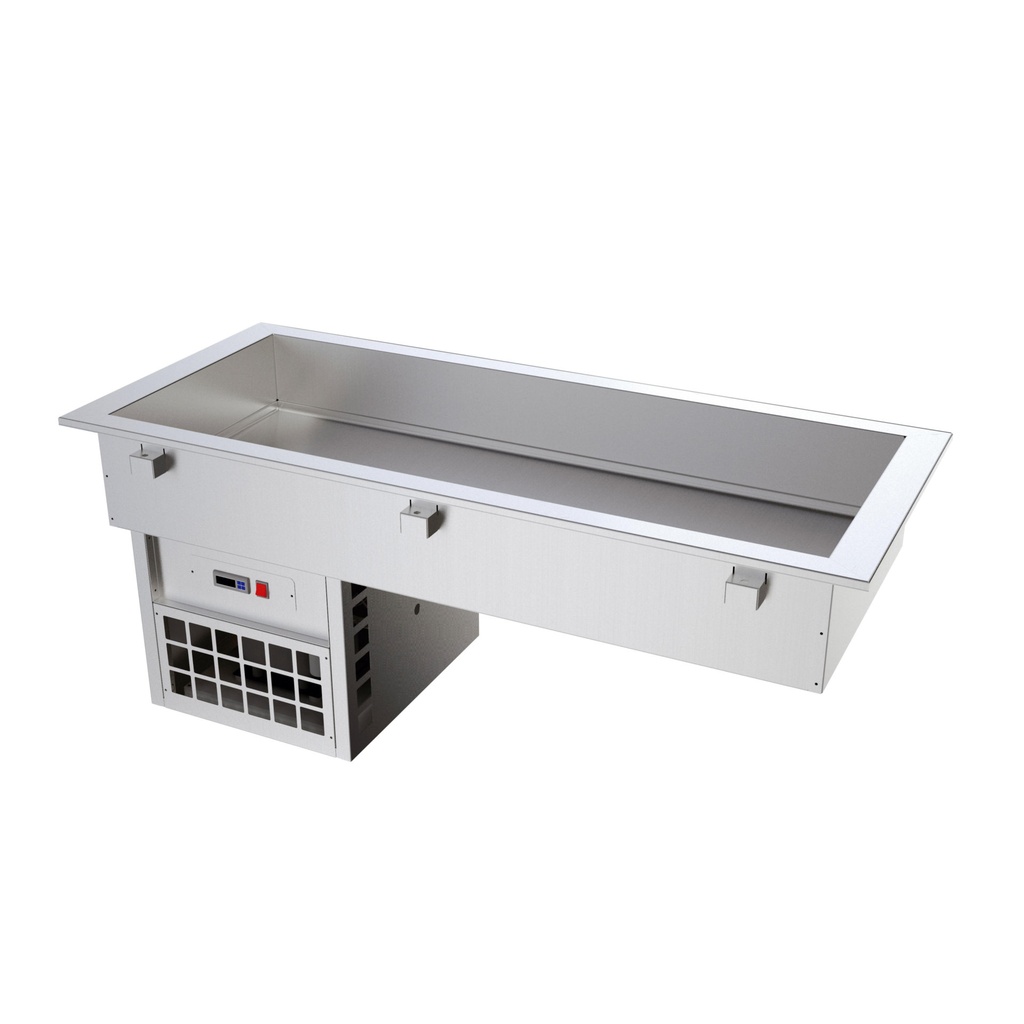 Cuve réfrigérée pour buffet 6 GN prof. 65 mm avec groupe