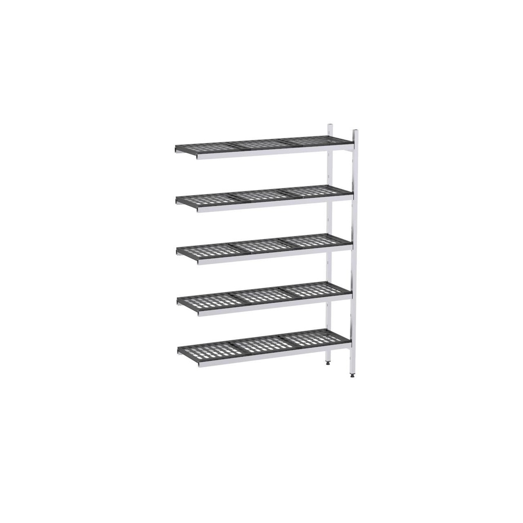 Rayonnage aluminium angle 853x370 1700 5 niveaux