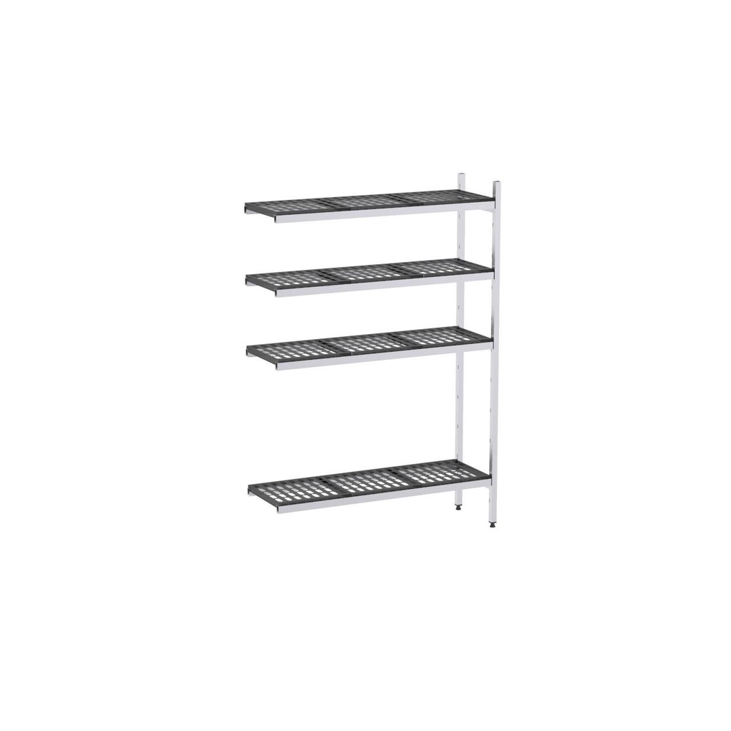 Rayonnage aluminium angle 1099x570 1700 4 niveaux