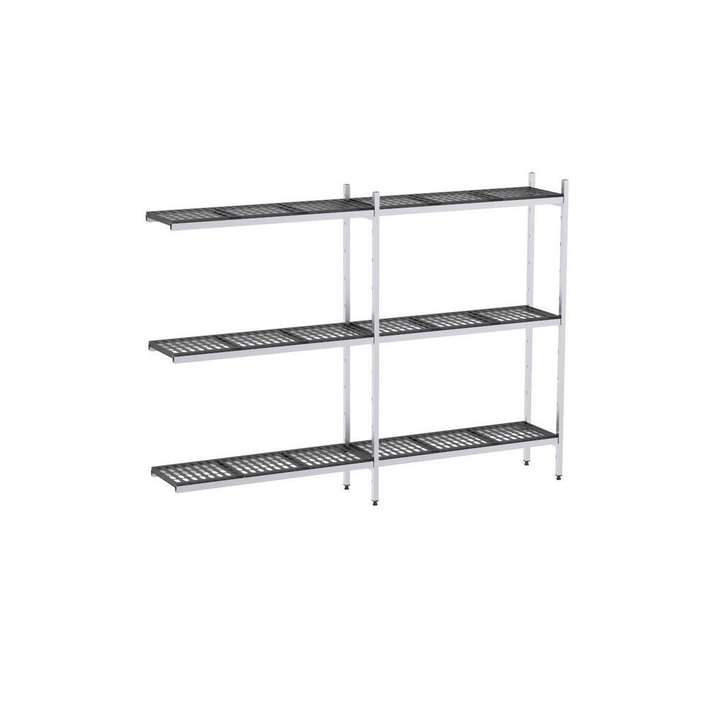 Rayonnage aluminium angle 1706x570 2000 3 niveaux