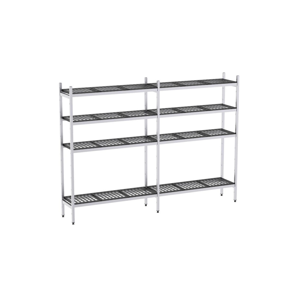 Rayonnage aluminium 1734x570 1700 4 niveaux