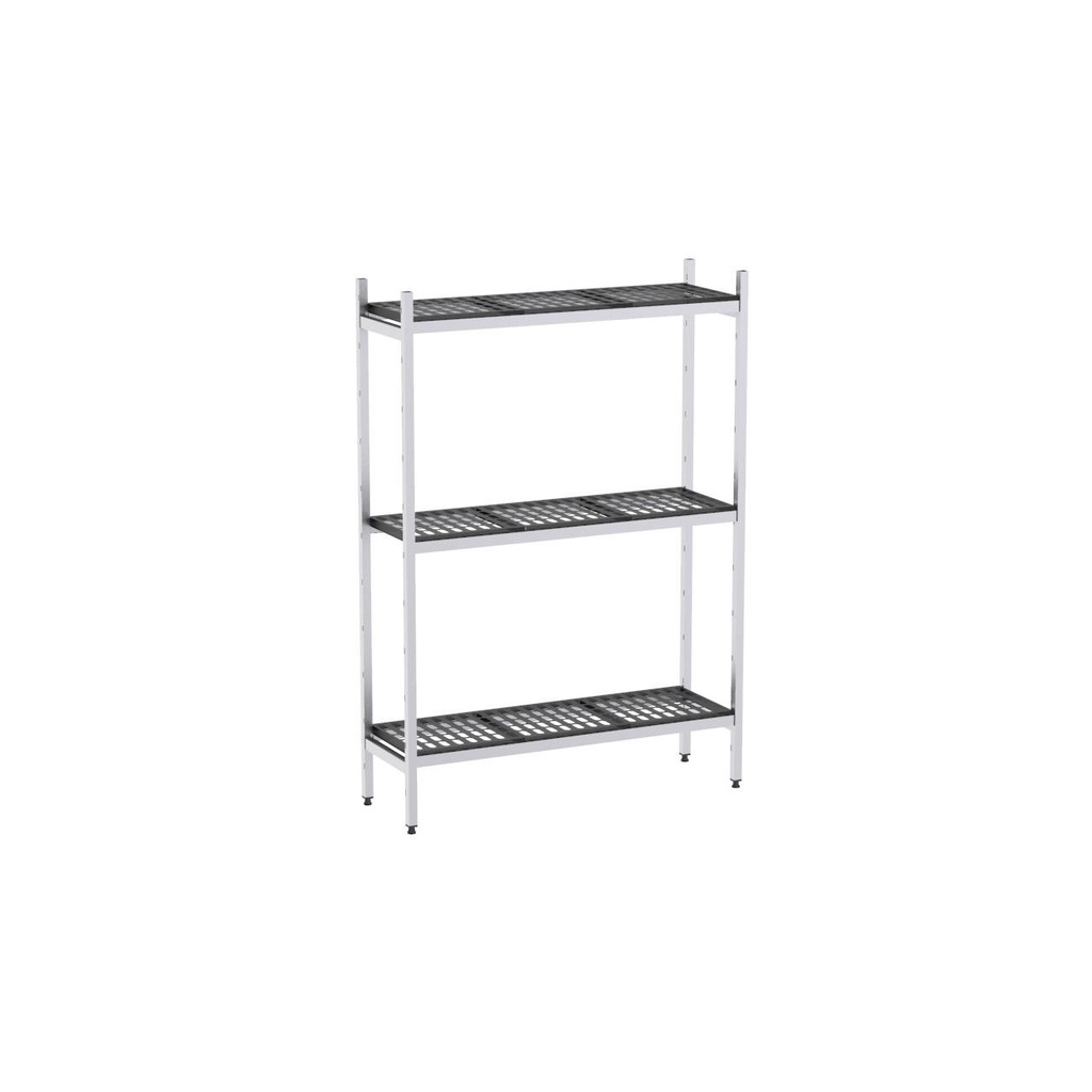 Rayonnage aluminium 717x370 2000 3 niveaux