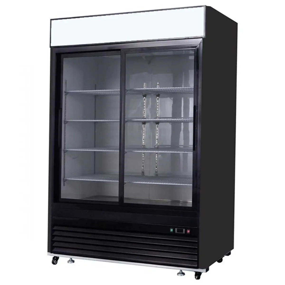 Armoire de présentation 2 portes coulissantes vitrées positive 1270L