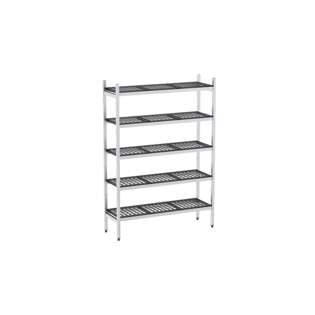 Rayonnage aluminium 1619x570 2000 5 niveaux