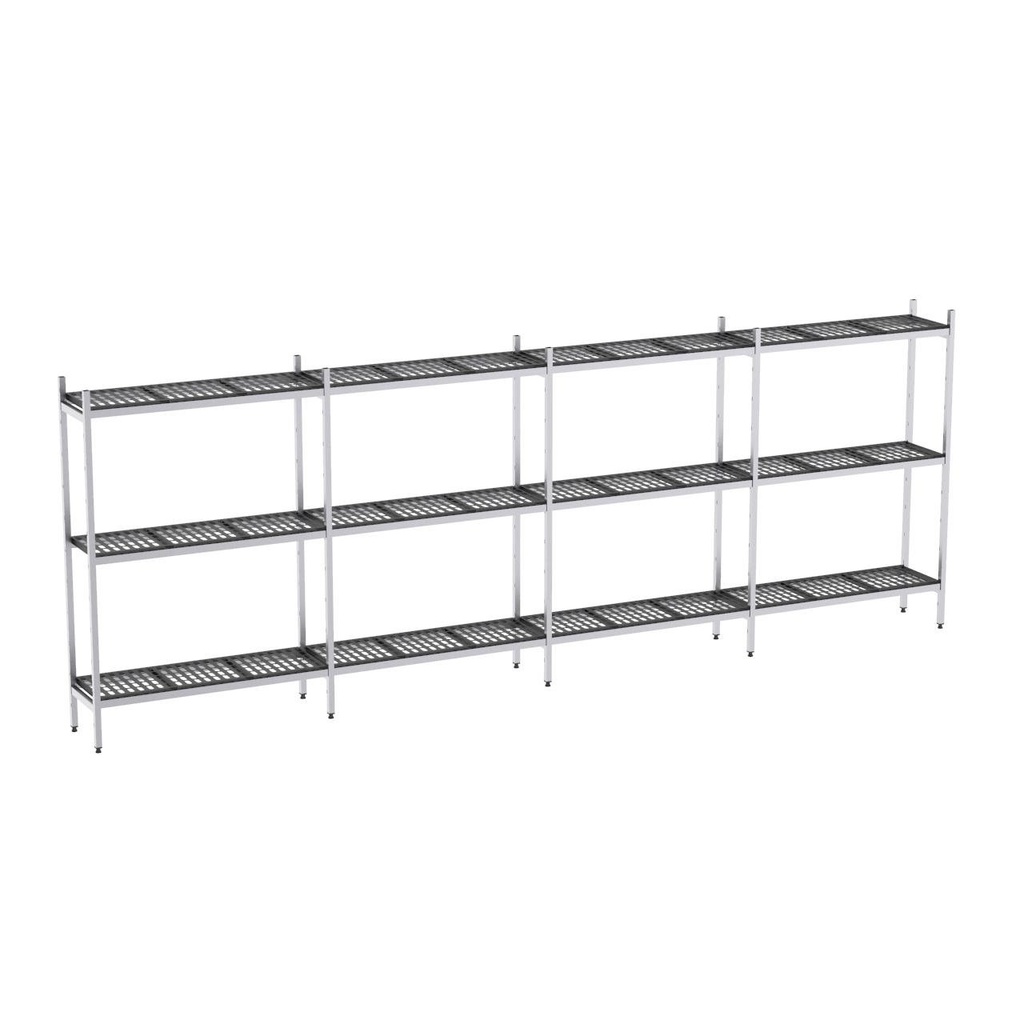 Rayonnage aluminium 5654x570 1700 3 niveaux
