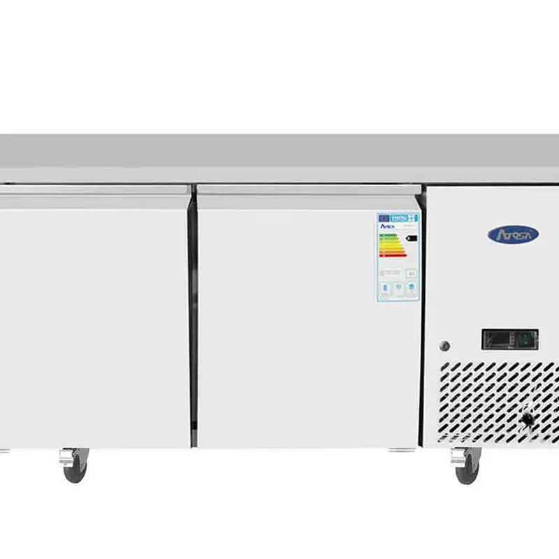 Table réfrigérée positive 600x400 - 2 portes + dosseret 100mm - 480L