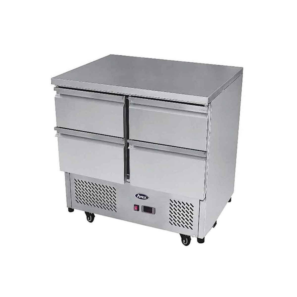 Meuble snacking GN1/1 - 4 tiroirs - 300L - Inox