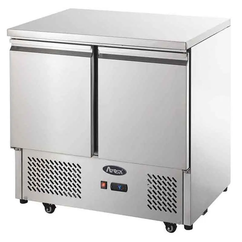 Meuble snacking GN1/1 - 2 portes - 300L - Inox