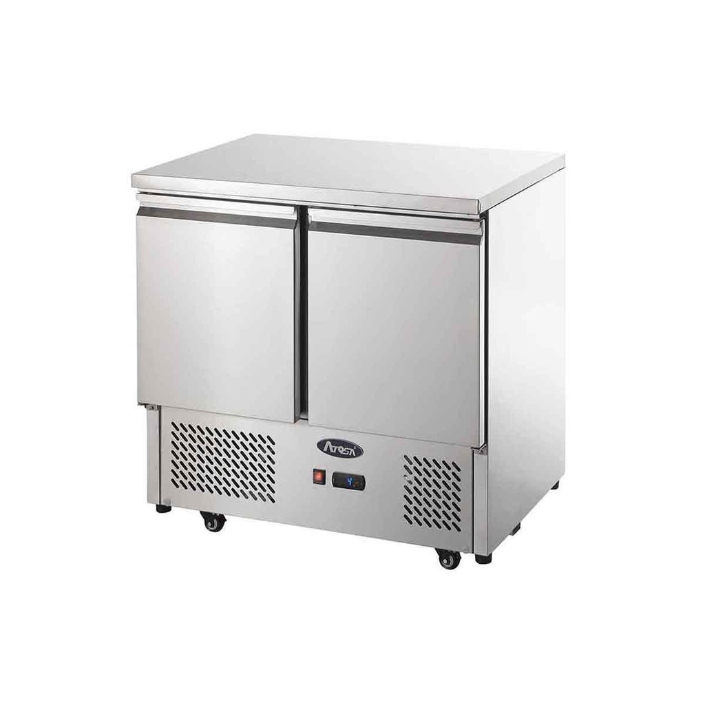 Meuble snacking GN1/1 - 2 portes - 300L - Inox