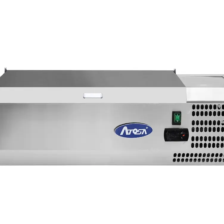 Présentoir à ingrédients VRX 1200/380 - Couvercle inox - 40L - Inox