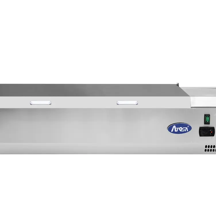 Présentoir à ingrédients VRX 1500/380 - Couvercle inox - 53L - Inox