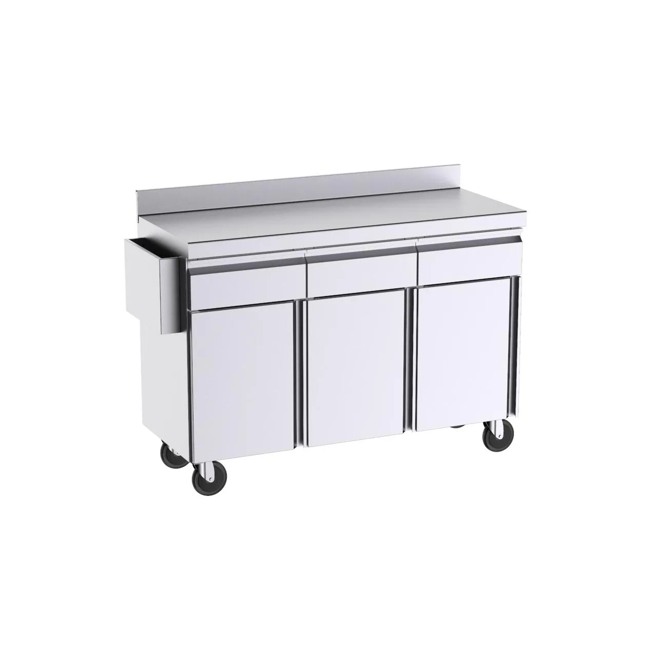 Support de terrasse sans bavettes latérales 1500x600x1100 avec portes